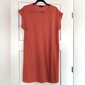 Peach t-shirt dress